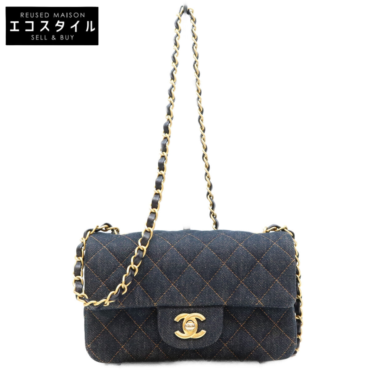 CHANEL シャネル 24/25クルーズ A69900 インディゴ デニム G金具 ミニマトラッセ20 ショルダーバッグ ショルダーバッグ