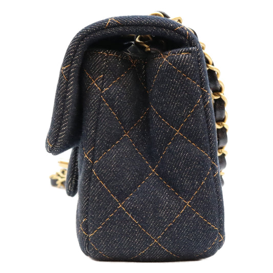 CHANEL シャネル 24/25クルーズ A69900 インディゴ デニム G金具 ミニマトラッセ20 ショルダーバッグ ショルダーバッグ