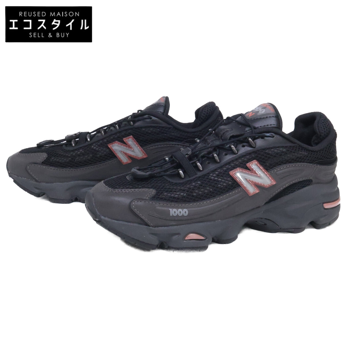 NEW BALANCE ニューバランス 【美品】U100010A シンセティックレザー/メッシュ スニーカー シューズ