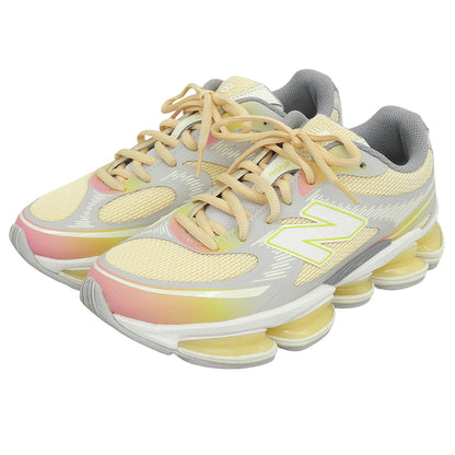 NEW BALANCE ニューバランス 美品 Warm Skies ABZORB 2000 スニーカー シューズ レディース イエロー グレー 23.5cm U20004FT シューズ