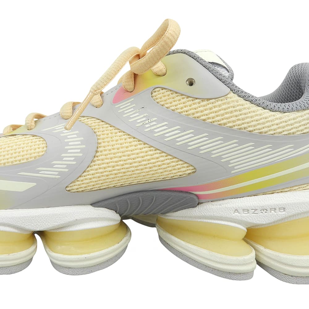 NEW BALANCE ニューバランス 美品 Warm Skies ABZORB 2000 スニーカー シューズ レディース イエロー グレー 23.5cm U20004FT シューズ