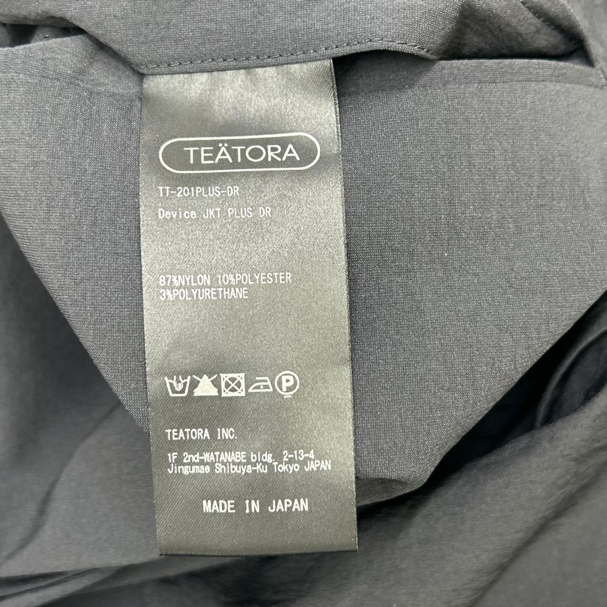TEATORA テアトラ TT-201PLUS-DR ダークネイビー DEVICE JKT PLUS DR トップス