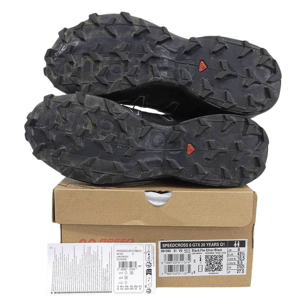 SALOMON サロモン スピードクロス6 GTX トレイルランニングシューズ シューズ メンズ ブラック 27.5cm 491590 シューズ