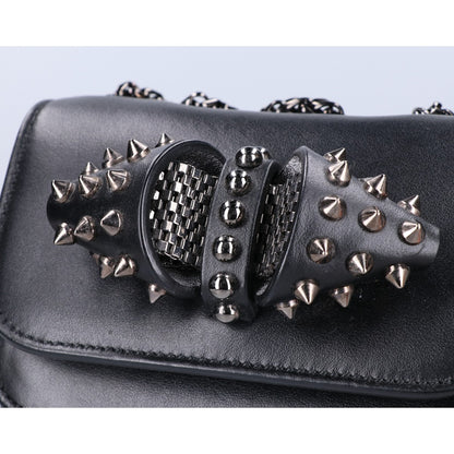 CHRISTIAN LOUBOUTIN クリスチャンルブタン 美品 スパイクスタッズ スウィート チャリティ ショルダーバッグ