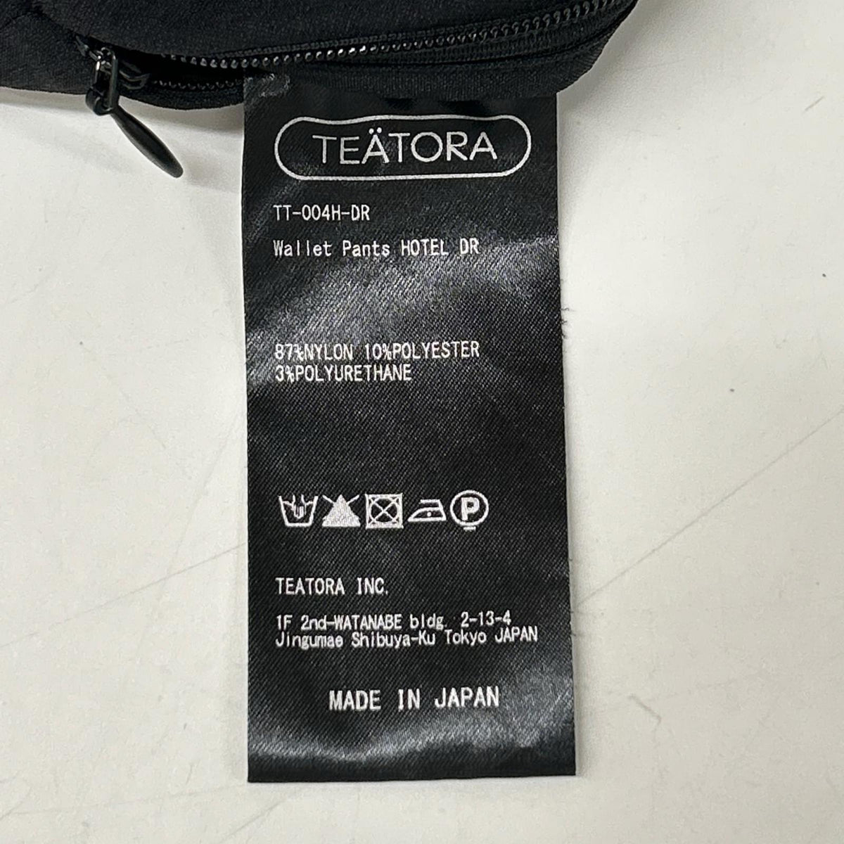 TEATORA テアトラ TT-004H-DR ブラック Wallet Pants HOTEL ボトムス