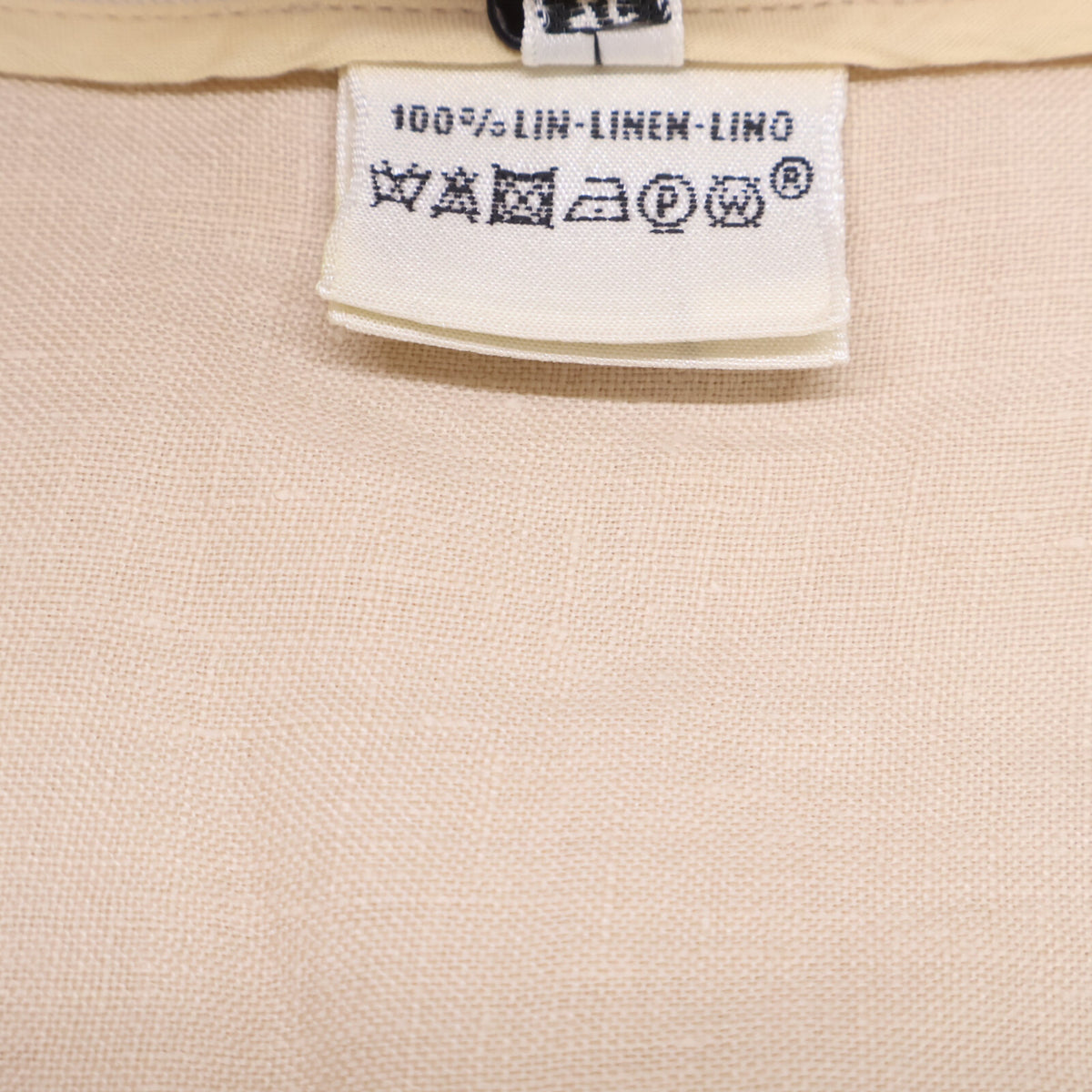 HERMES エルメス リネン フロントタック ノースリーブ ワンピース
