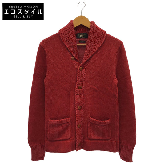 RRL ダブルアールエル レッド リネンコットン ミドルゲージショールカラーカーディガン トップス