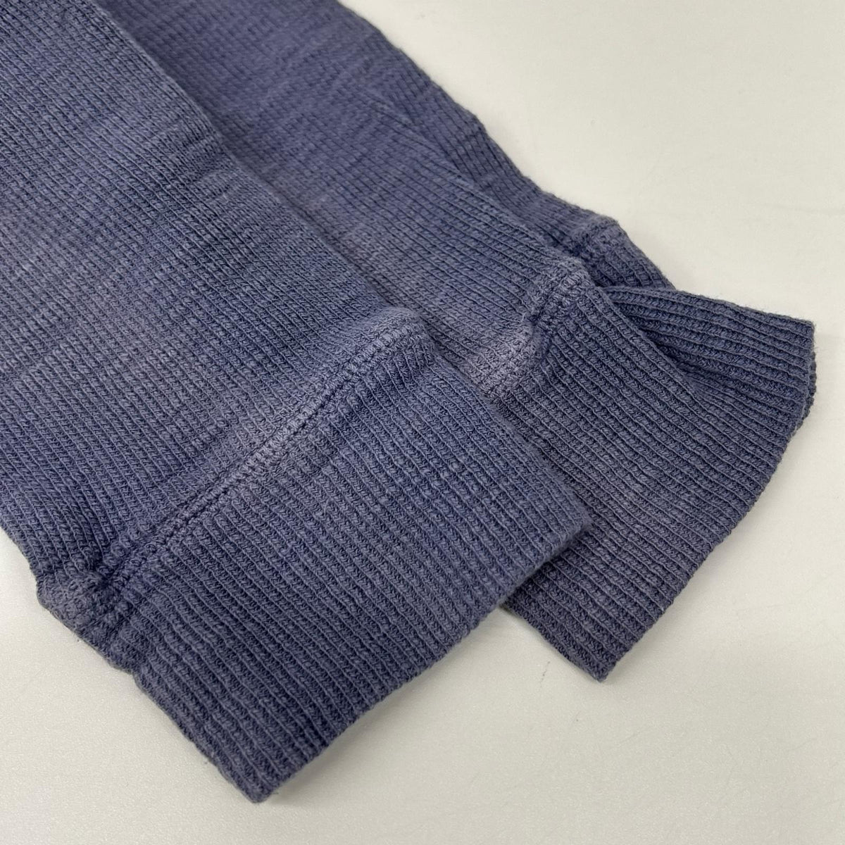 RRL ダブルアールエル パープル コットン ヘンリーネック サーマルニット トップス