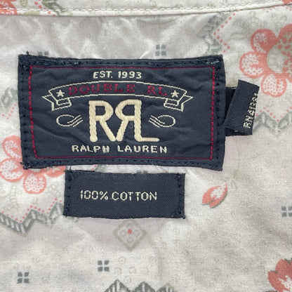 RRL ダブルアールエル 桜模様 チェリーブロッサム コットンポプリン ウエスタンシャツ トップス