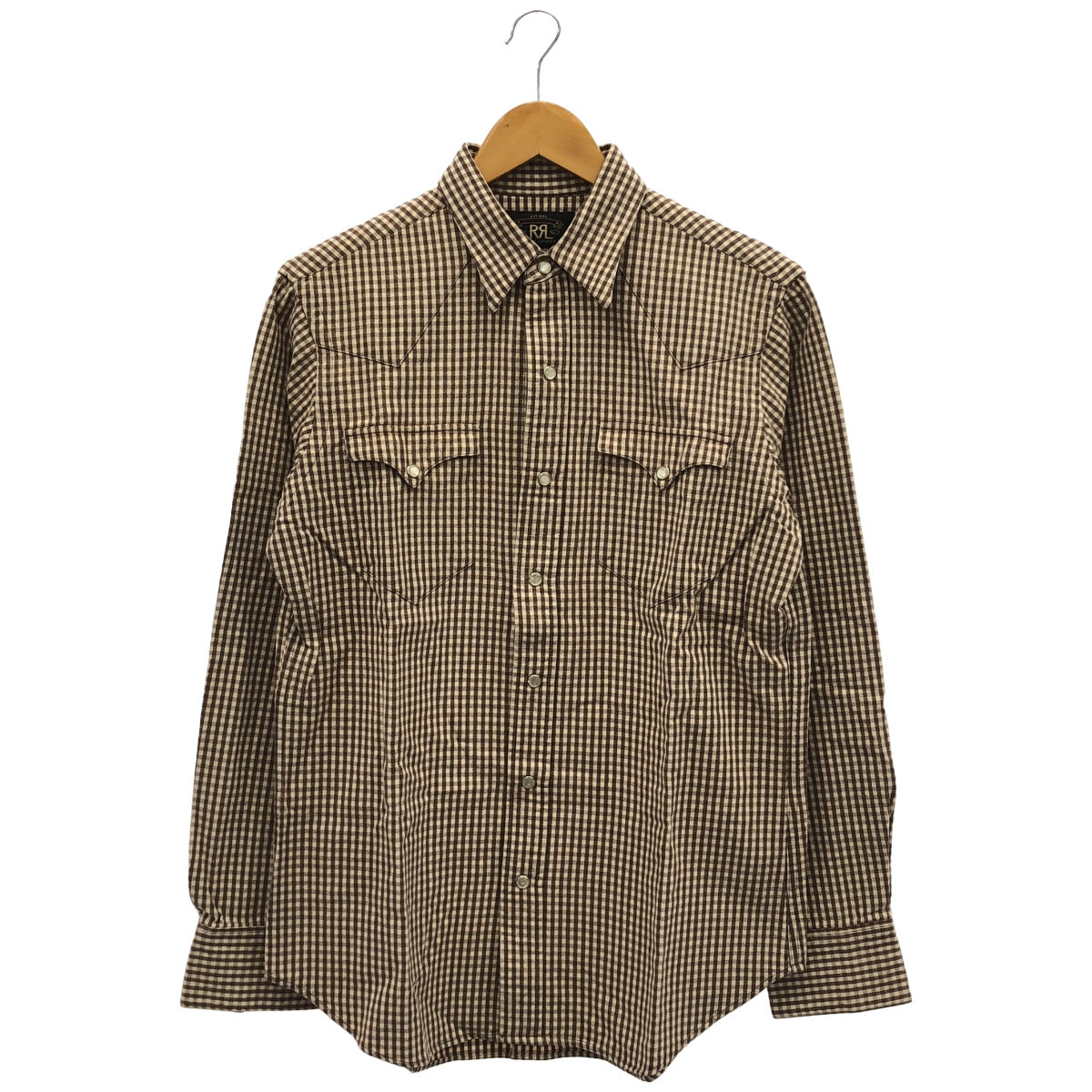 RRL ダブルアールエル ギンガムチェック コットンツイル ウエスタンシャツ トップス