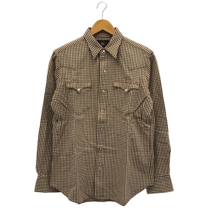 RRL ダブルアールエル ギンガムチェック コットンツイル ウエスタンシャツ トップス