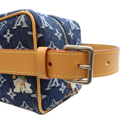 LOUIS VUITTON ルイヴィトン M28363 モノグラムデニムフラワー ロッカードップキット ハンドバッグ ハンドバッグ