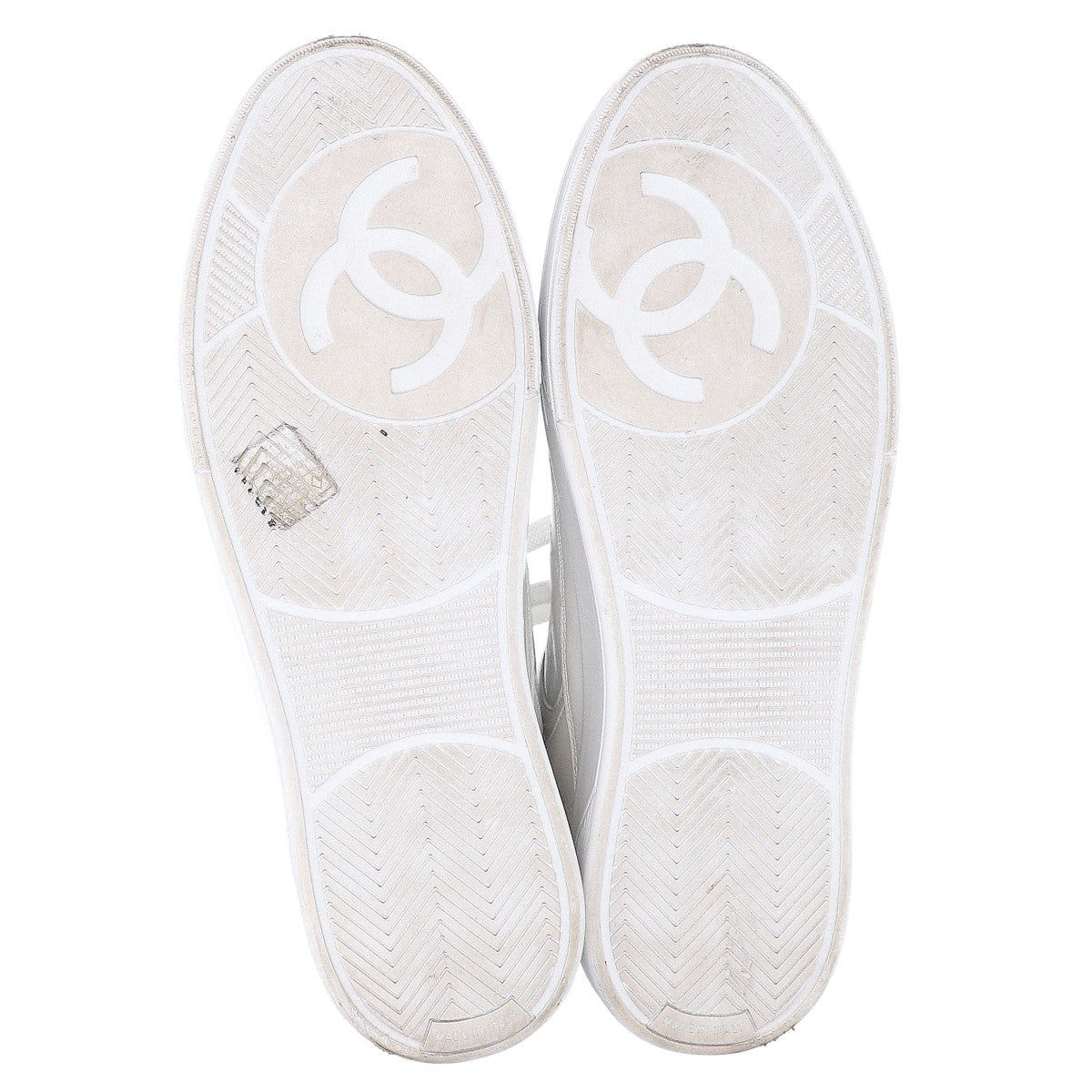 CHANEL シャネル 美品 G46734 ココマーク レザースニーカー シューズ