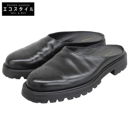 Hender Scheme エンダースキーマ コマンドミュール レザー シューズ メンズ 黒 ブラック 7 シューズ
