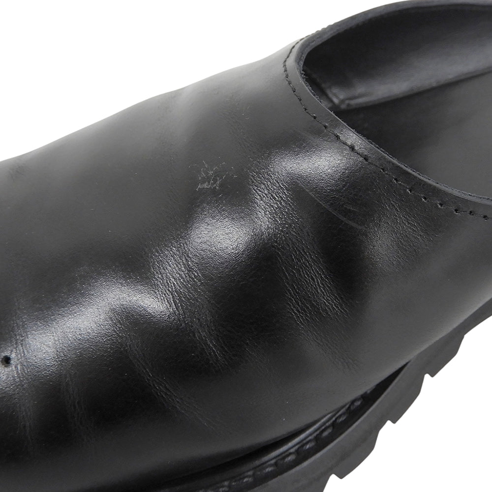 Hender Scheme エンダースキーマ コマンドミュール レザー シューズ メンズ 黒 ブラック 7 シューズ