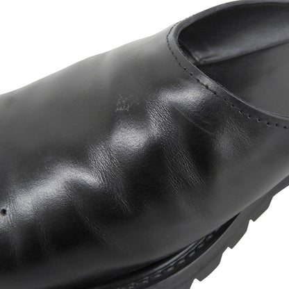 Hender Scheme エンダースキーマ コマンドミュール レザー シューズ メンズ 黒 ブラック 7 シューズ