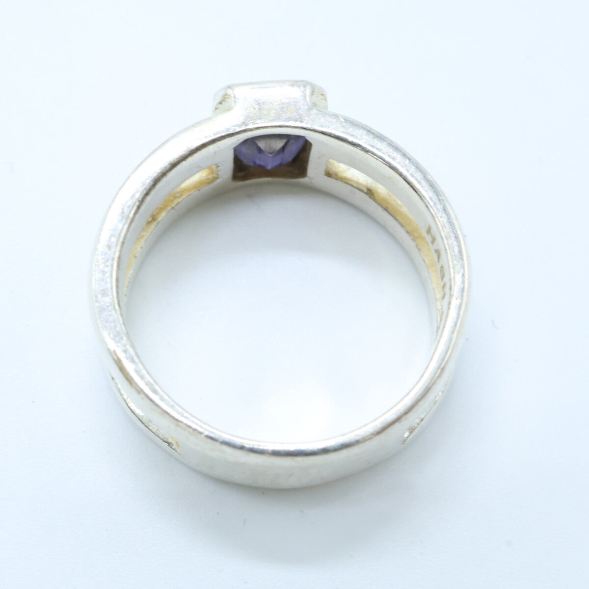 HASH. ハッシュ 925 IOLITE RECTANGLE RING アイオライト レクタングル リング 指輪