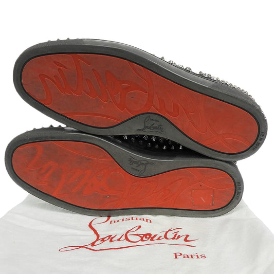 CHRISTIAN LOUBOUTIN クリスチャンルブタン ROLLER BOAT カモフラ柄 スタッズ スリッポン スニーカー シューズ メンズ グレー 40 1/2 シューズ