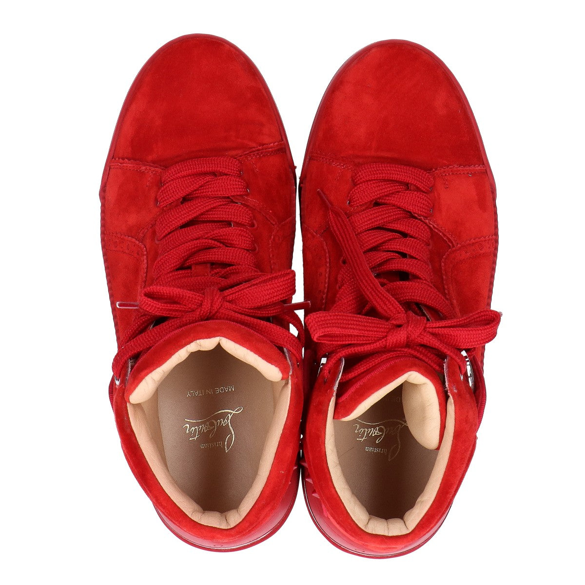 CHRISTIAN LOUBOUTIN クリスチャンルブタン 【美品】LOUBIKICK ルビキック スタッズ スエード ハイカットスニーカー シューズ