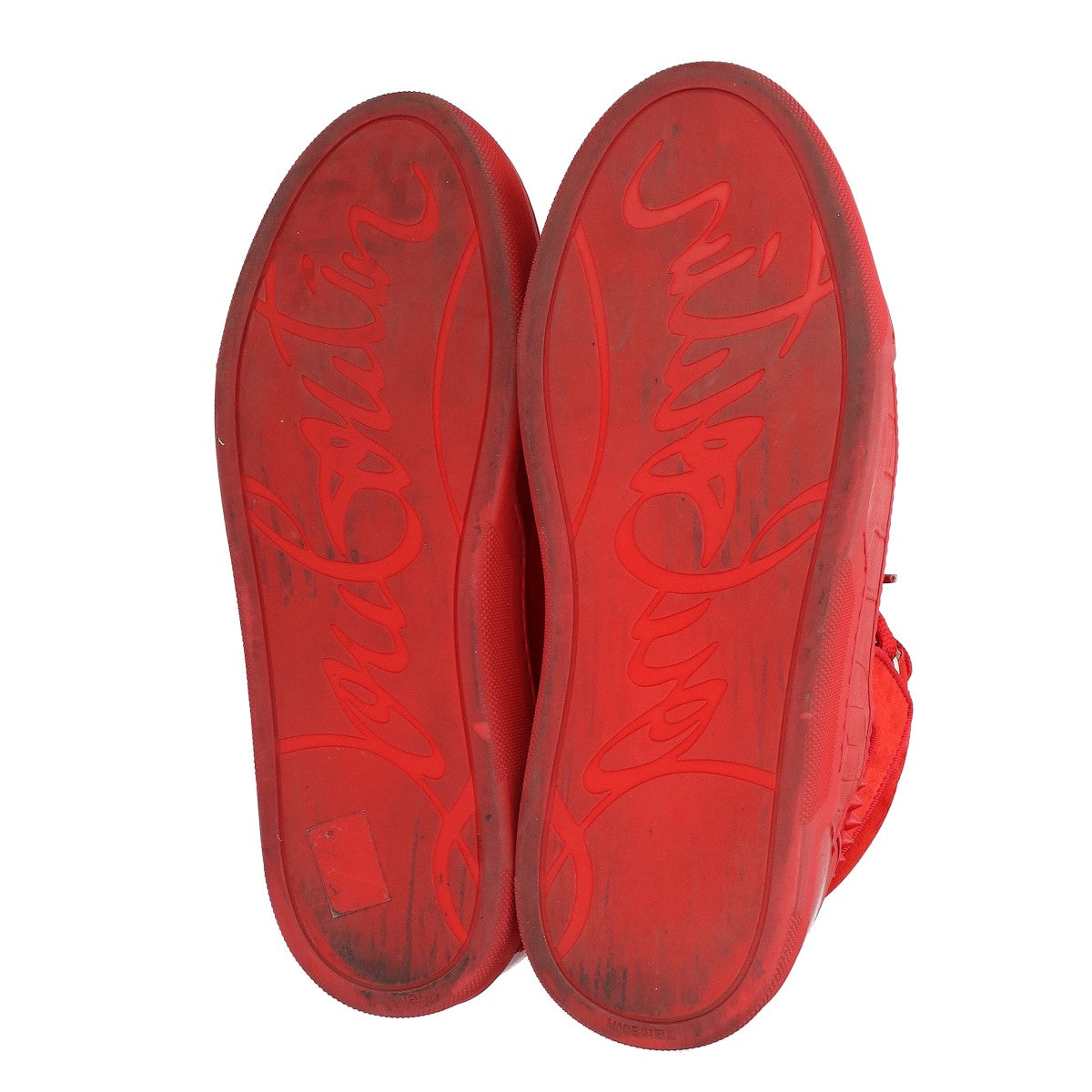 CHRISTIAN LOUBOUTIN クリスチャンルブタン 【美品】LOUBIKICK ルビキック スタッズ スエード ハイカットスニーカー シューズ