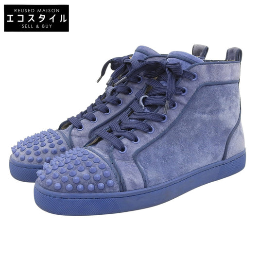 CHRISTIAN LOUBOUTIN クリスチャンルブタン LOUIS ORLATO スタッズ ハイカットスニーカー シューズ メンズ 青 ブルー 41 シューズ
