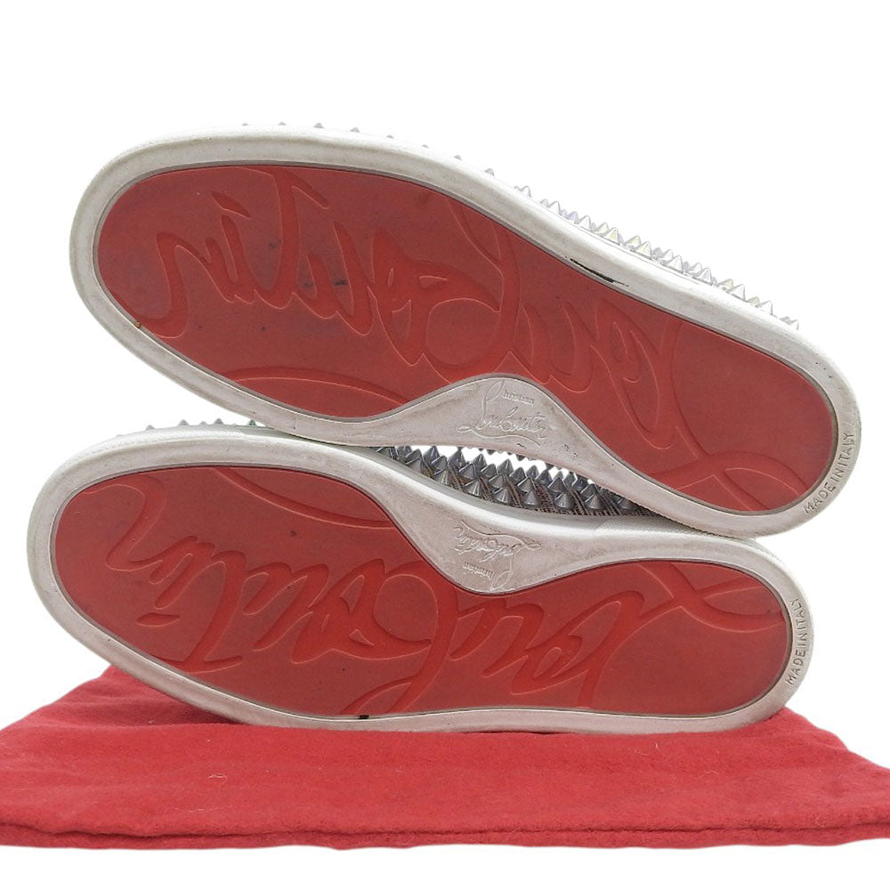 CHRISTIAN LOUBOUTIN クリスチャンルブタン 美品 ROLLER BOAT スタッズ ラメ スリッポン スニーカー シューズ レディース マルチカラー 34 シューズ
