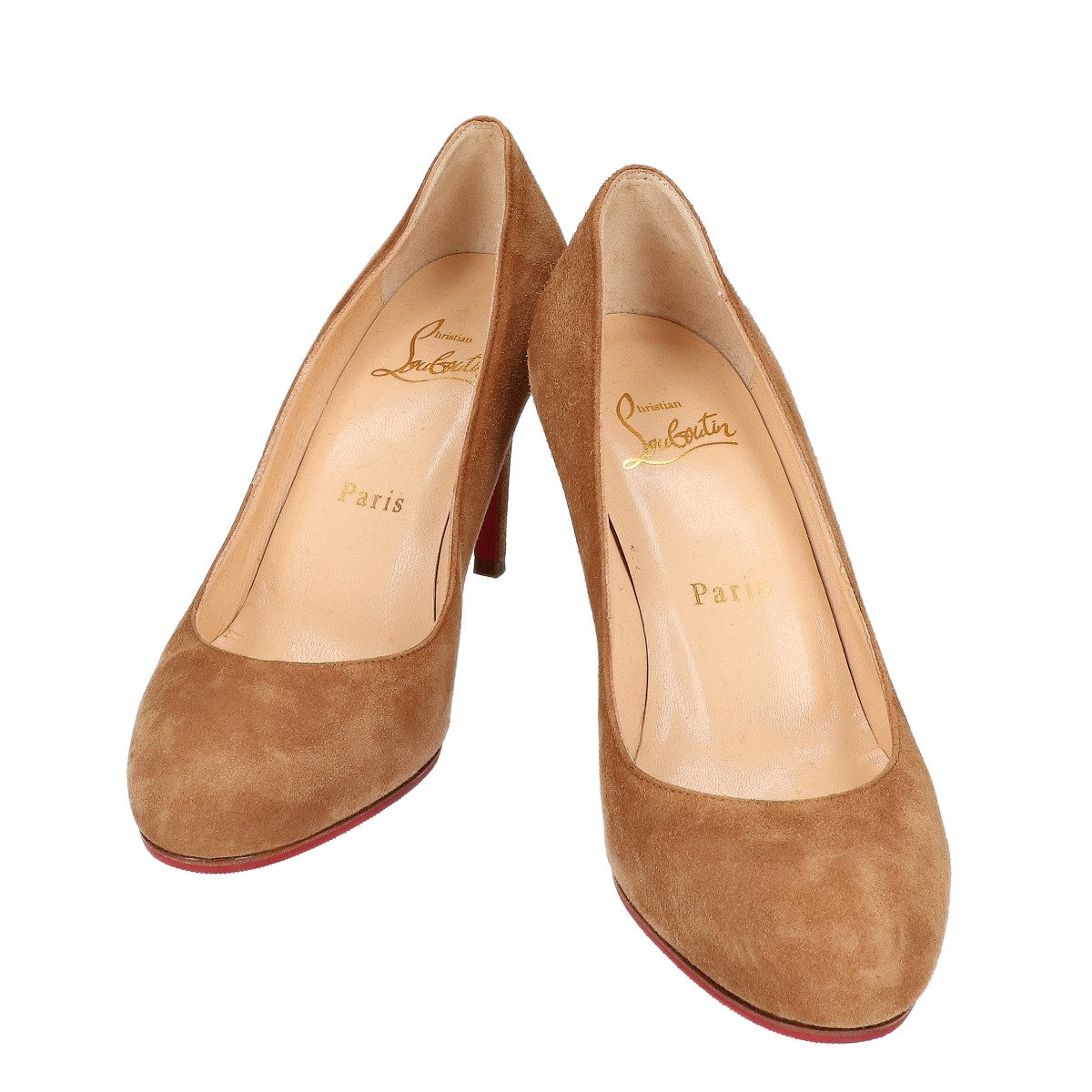 CHRISTIAN LOUBOUTIN クリスチャンルブタン 【美品】スエード アーモンドトゥ パンプス シューズ