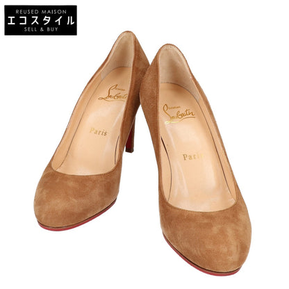 CHRISTIAN LOUBOUTIN クリスチャンルブタン 【美品】スエード アーモンドトゥ パンプス シューズ