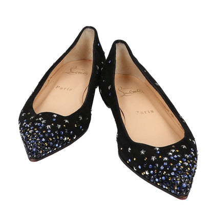 CHRISTIAN LOUBOUTIN クリスチャンルブタン スター ラインストーン スエード ポインテッドトゥ シューズ シューズ