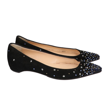 CHRISTIAN LOUBOUTIN クリスチャンルブタン スター ラインストーン スエード ポインテッドトゥ シューズ シューズ