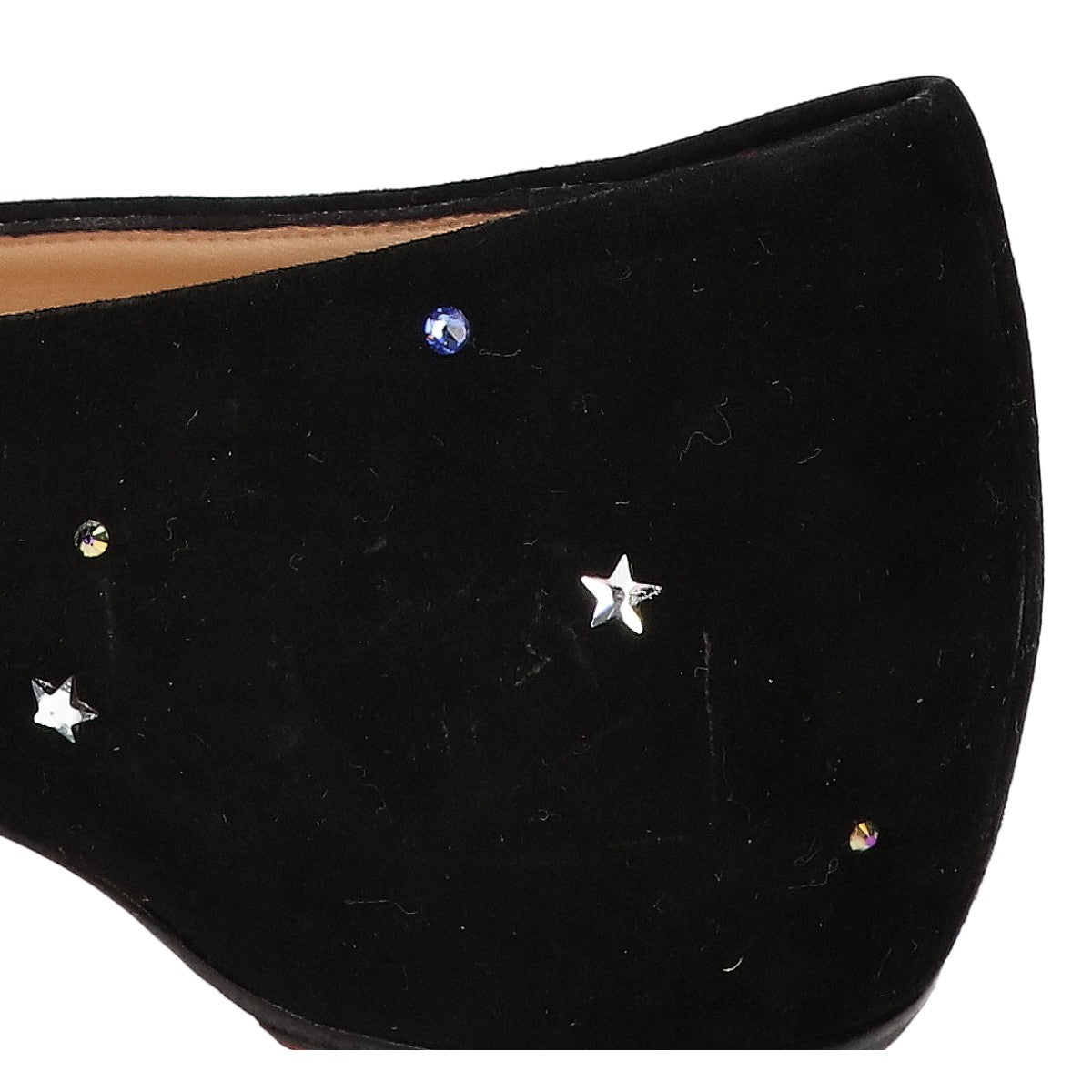 CHRISTIAN LOUBOUTIN クリスチャンルブタン スター ラインストーン スエード ポインテッドトゥ シューズ シューズ