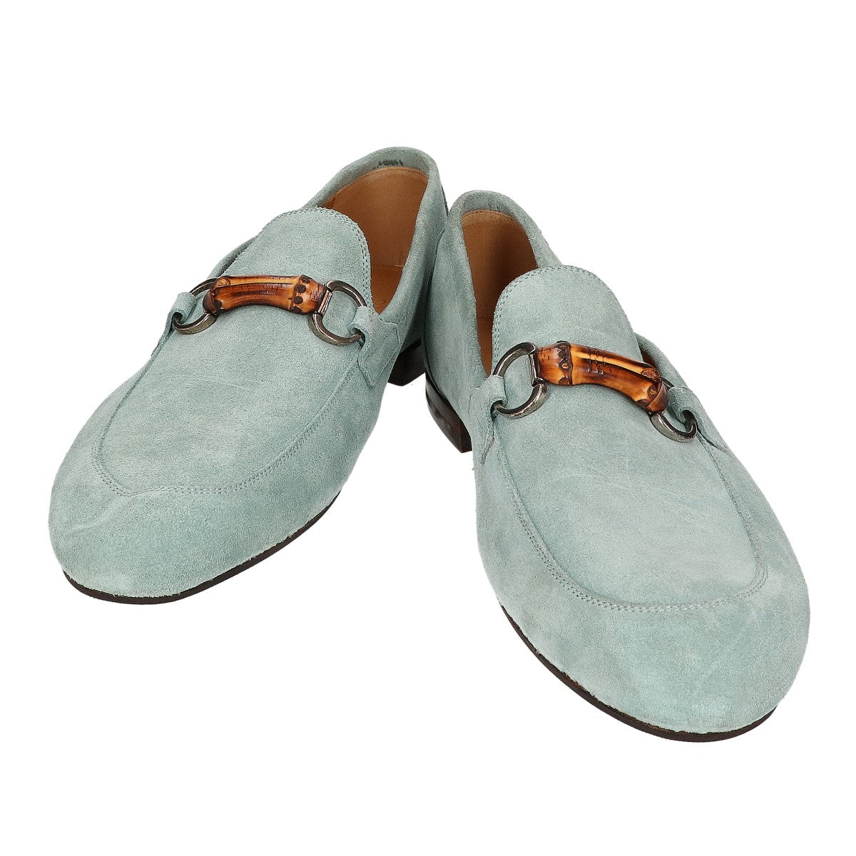 GUCCI グッチ 【美品】368435 スエード バンブー ホースビット ローファー シューズ シューズ