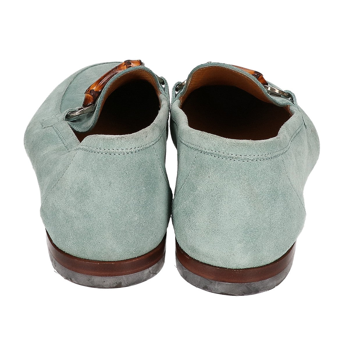 GUCCI グッチ 【美品】368435 スエード バンブー ホースビット ローファー シューズ シューズ