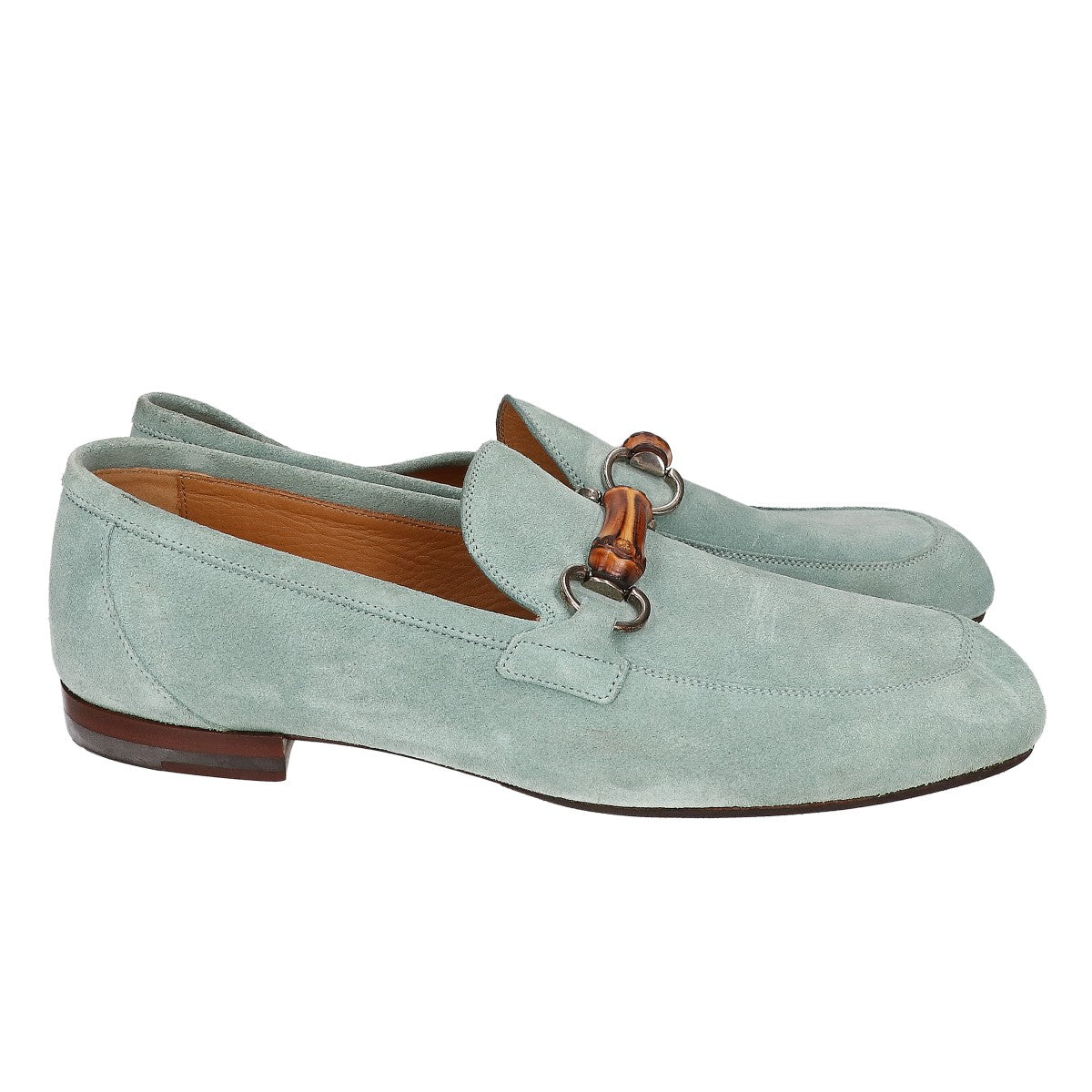 GUCCI グッチ 【美品】368435 スエード バンブー ホースビット ローファー シューズ シューズ