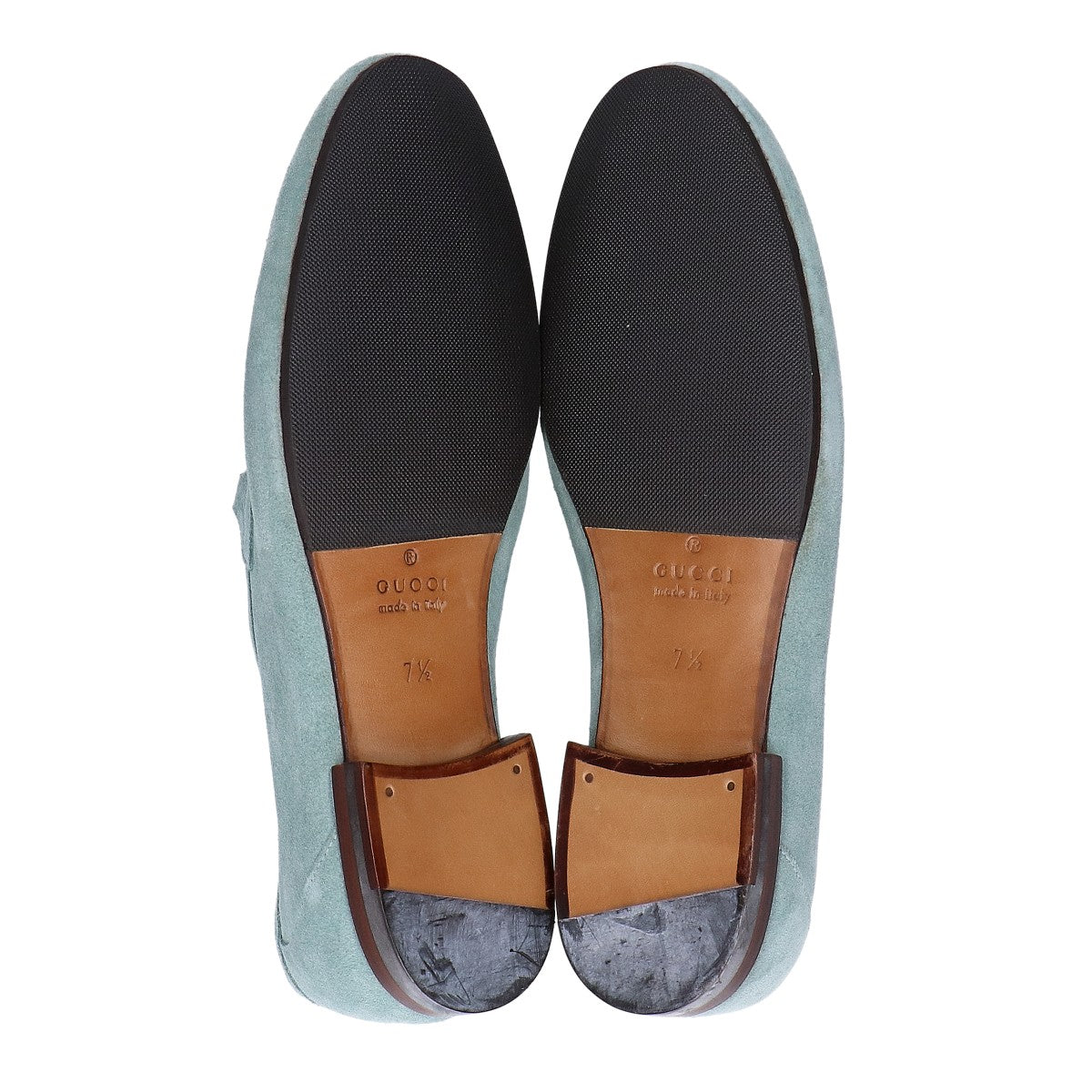 GUCCI グッチ 【美品】368435 スエード バンブー ホースビット ローファー シューズ シューズ