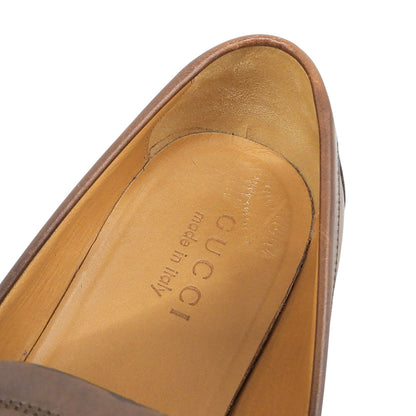 GUCCI グッチ ホースビット コインローファー シューズ メンズ ブラウン 8 295786 シューズ