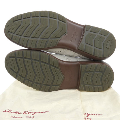 SalvatoreFerragamo サルバトーレフェラガモ 美品 ブローグ レザー シューズ メンズ ホワイト 8 シューズ