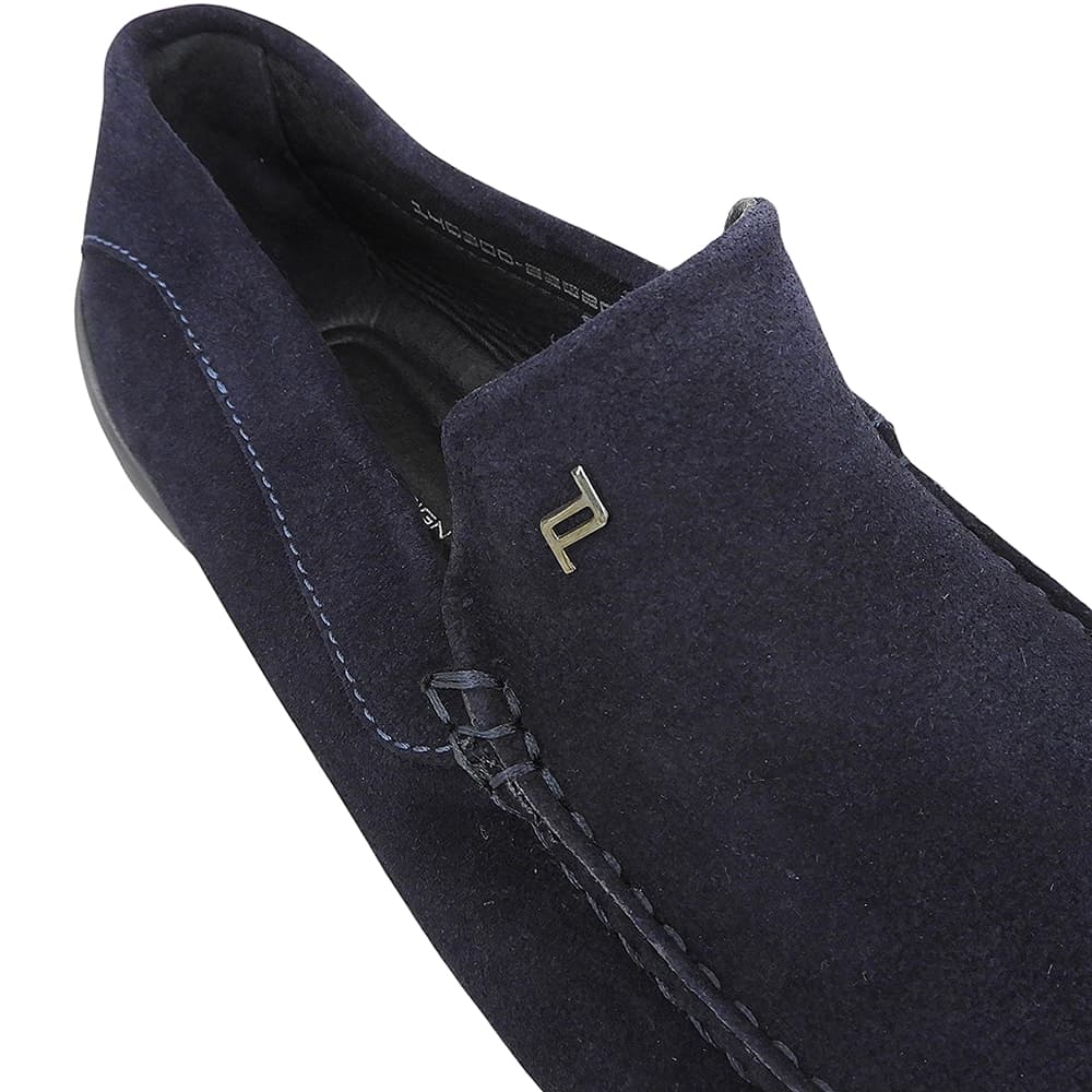 PORSCHE DESIGN ポルシェデザイン 美品 ドライビングシューズ メンズ スエードレザー ネイビー 41.5 シューズ