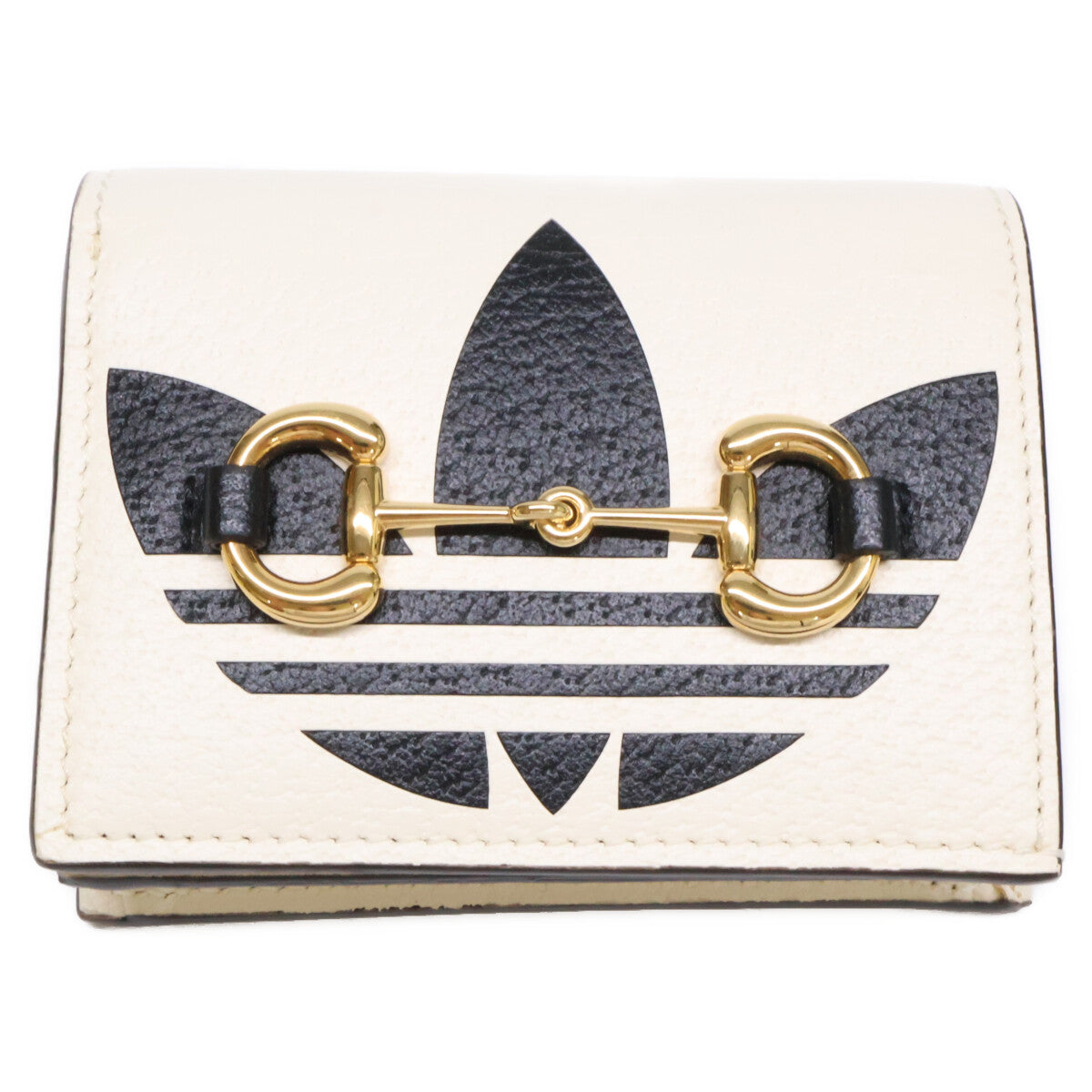 GUCCI グッチ x adidas アディダス 【美品】702248 ホースビット ショルダーウォレット 二つ折り財布（小銭入れあり）