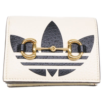 GUCCI グッチ x adidas アディダス 【美品】702248 ホースビット ショルダーウォレット 二つ折り財布（小銭入れあり）