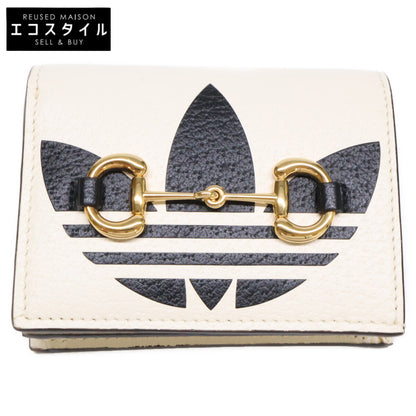 GUCCI グッチ x adidas アディダス 【美品】702248 ホースビット ショルダーウォレット 二つ折り財布（小銭入れあり）