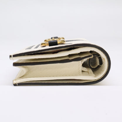 GUCCI グッチ x adidas アディダス 【美品】702248 ホースビット ショルダーウォレット 二つ折り財布（小銭入れあり）