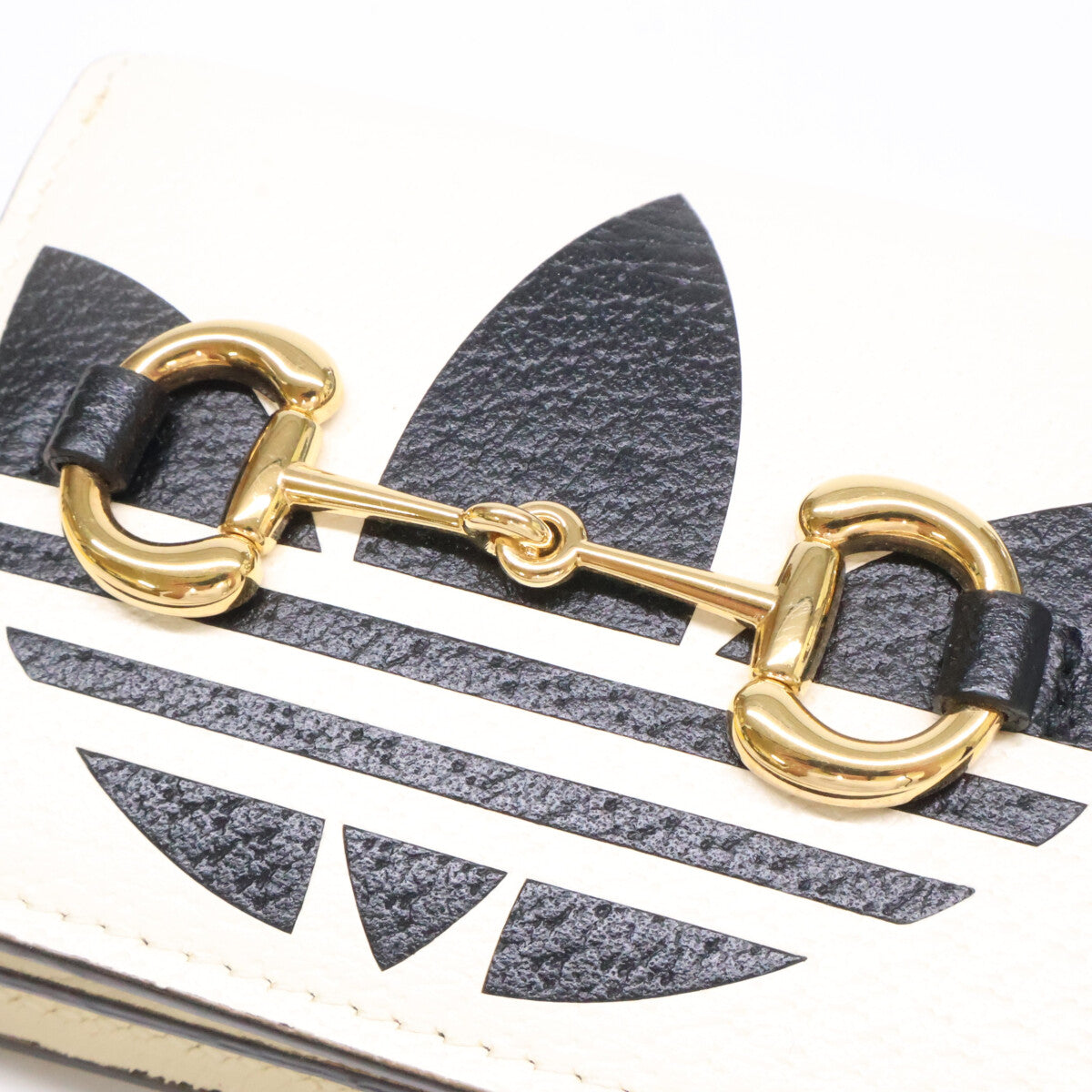 GUCCI グッチ x adidas アディダス 【美品】702248 ホースビット ショルダーウォレット 二つ折り財布（小銭入れあり）