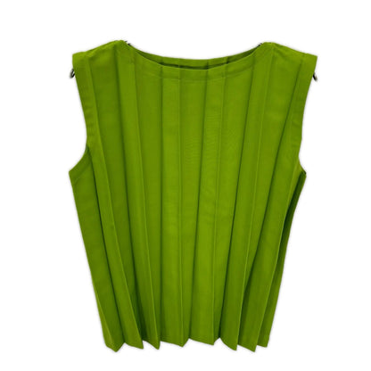 MeISSEYMIYAKE ミーイッセイミヤケ MI61FR931 リーフグリーン CROSS PLEATS トップス