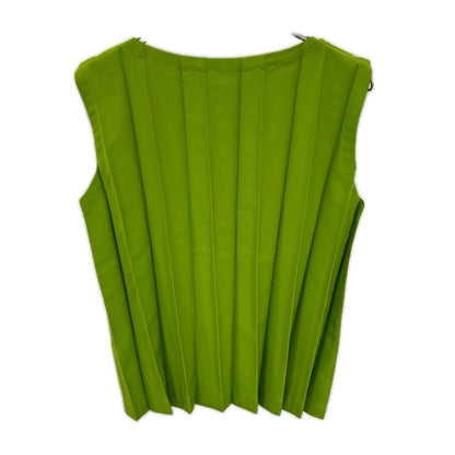 MeISSEYMIYAKE ミーイッセイミヤケ MI61FR931 リーフグリーン CROSS PLEATS トップス