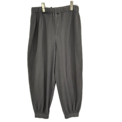 HOMME PLISSE ISSEY MIYAKE オムプリッセ イッセイミヤケ HP91JF116 グレー プリーツジョガーパンツ ボトムス