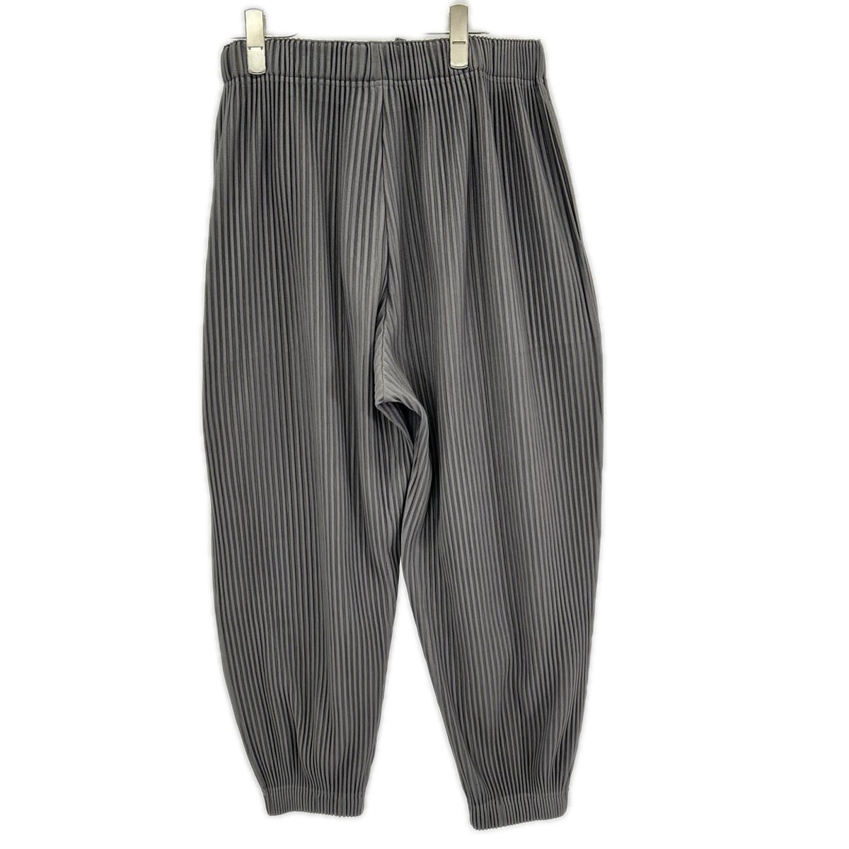 HOMME PLISSE ISSEY MIYAKE オムプリッセ イッセイミヤケ HP91JF116 グレー プリーツジョガーパンツ ボトムス