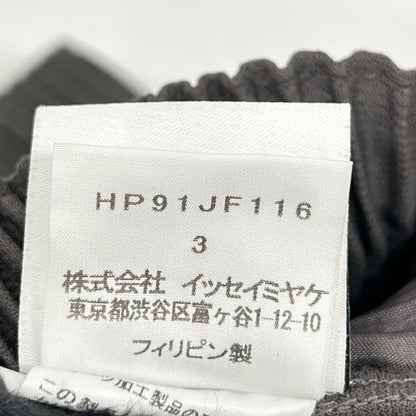 HOMME PLISSE ISSEY MIYAKE オムプリッセ イッセイミヤケ HP91JF116 グレー プリーツジョガーパンツ ボトムス