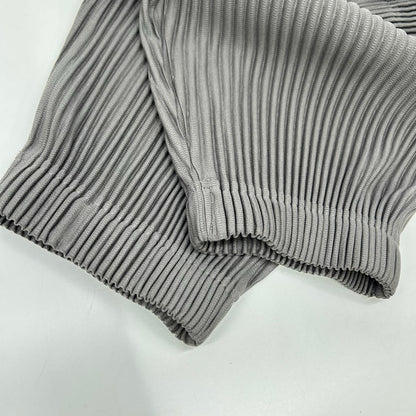 HOMME PLISSE ISSEY MIYAKE オムプリッセ イッセイミヤケ HP91JF116 グレー プリーツジョガーパンツ ボトムス