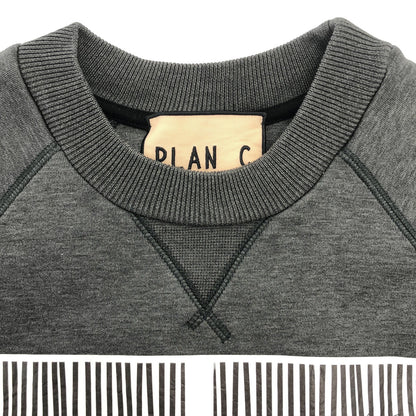 Plan C プランシー FLCJB56S86TF002 グレー ラグランスリーブ ボンディングシャツ トップス